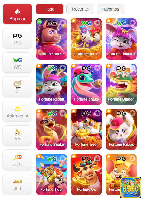 Experiência de Jogos 89fc.com