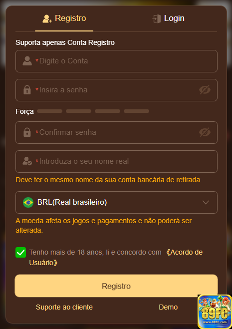 Recompensas VIP 89fc.com